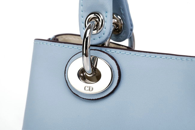 mini Christian Dior diorissimo nappa leather bag 0902 light blue